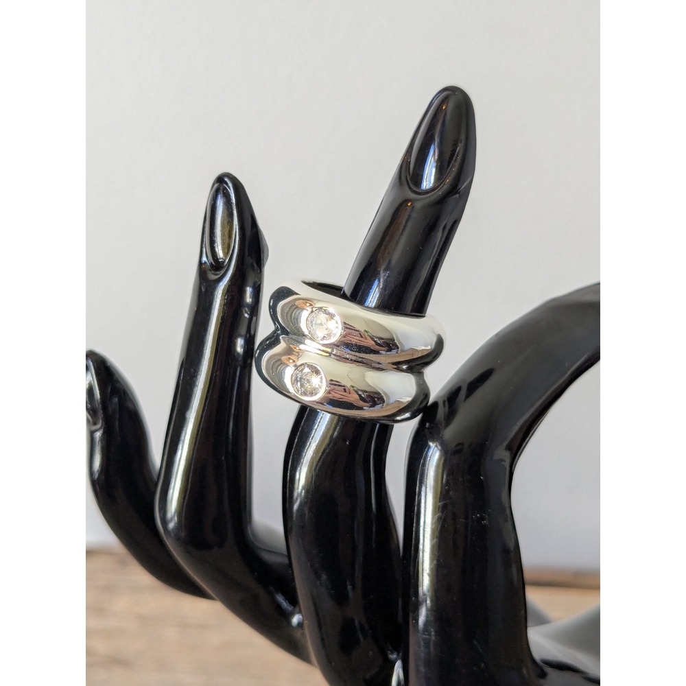DRAE Nova by Julie Belanger Intuition Ring, Women's Size 7, 925 Silver plated CZ